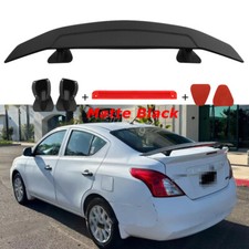 Matte Black Chin 46 Rear Trunk Spoiler Racing Wing Adjustable For Nissan Versa Matte Black Chin 46 Rear Trunk Spoiler Racing Wing Adjustable For Nissan Versa