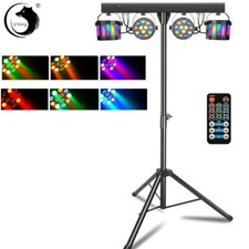 Luce di scena DJ Party Par con supporto mobile T-Bar treppiede RGB discoteca effetto luce