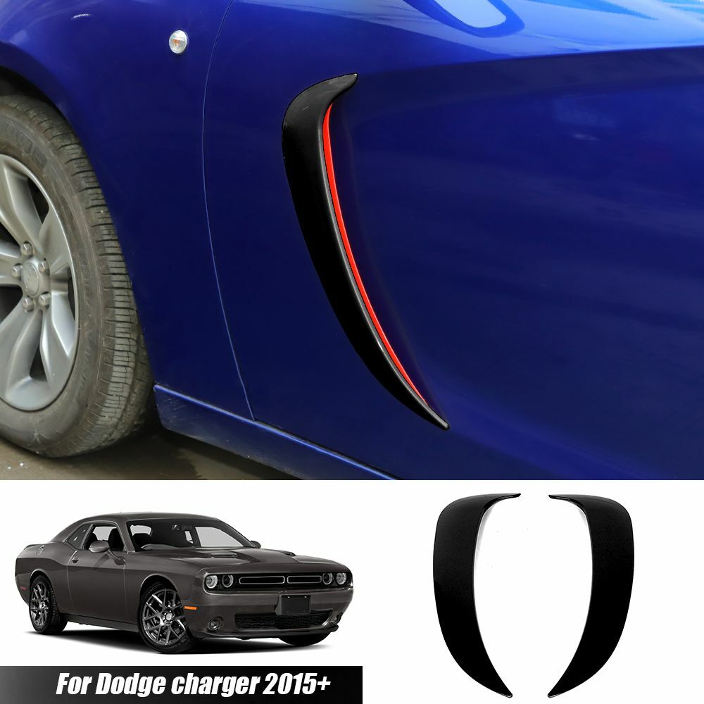 4X Front & Rear Fender Panel Side Body Flare Scoops Trim for Dodge Charger 2011+