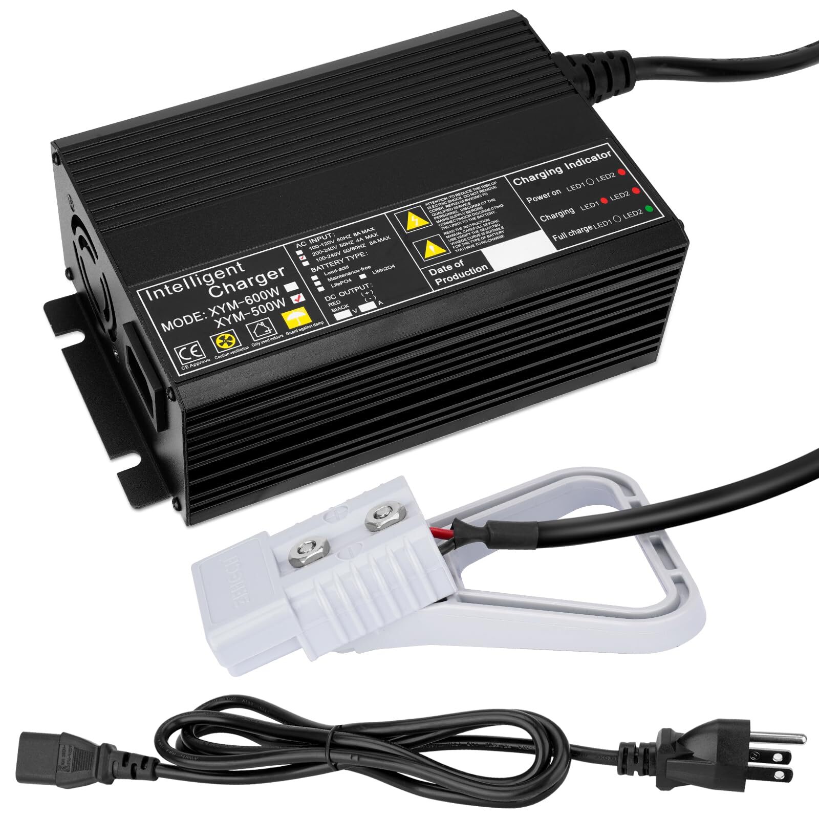 24V 15A Battery Charger - Floor Scrubber Sweepers Anderson SB50 Style Connector