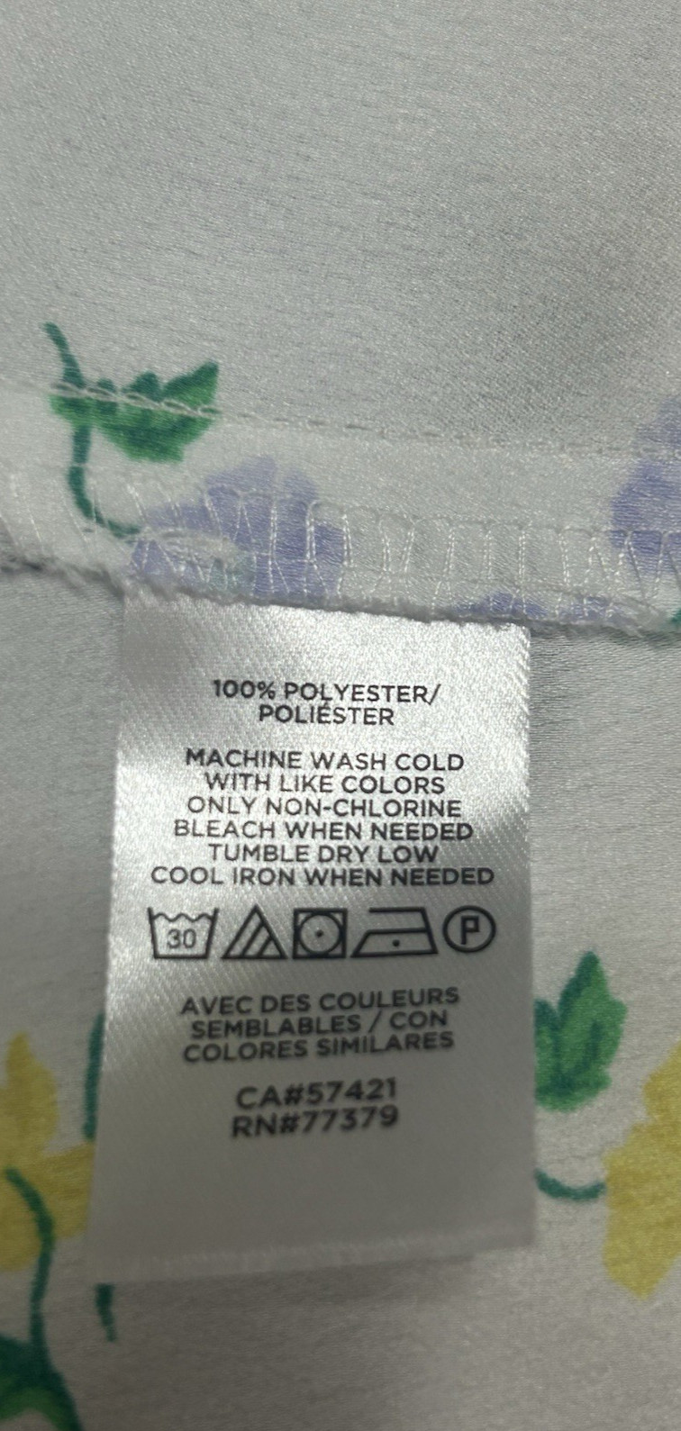 Ann Taylor Essential Button Down White Floral Top… - image 8