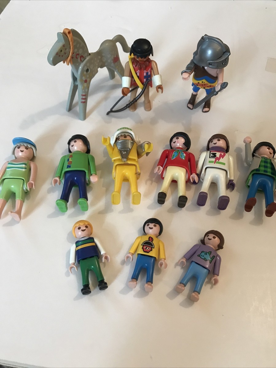 Vintage Playmobil 1970- 1990 Mixed Lot, 8 Specialty People, 3 Kids