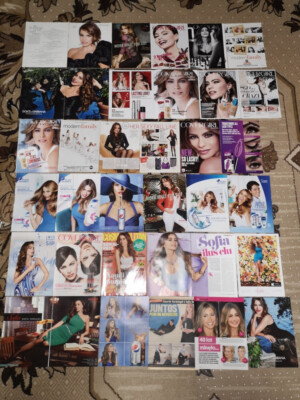 Sofia Vergara collection magazine covers articles adverts