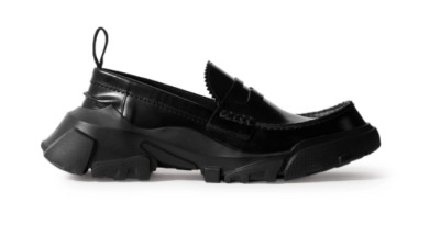 Alexander McQueen MCQ ED6 Orbyt Leather Penny Loafers Chunky Black Size 45 US 12