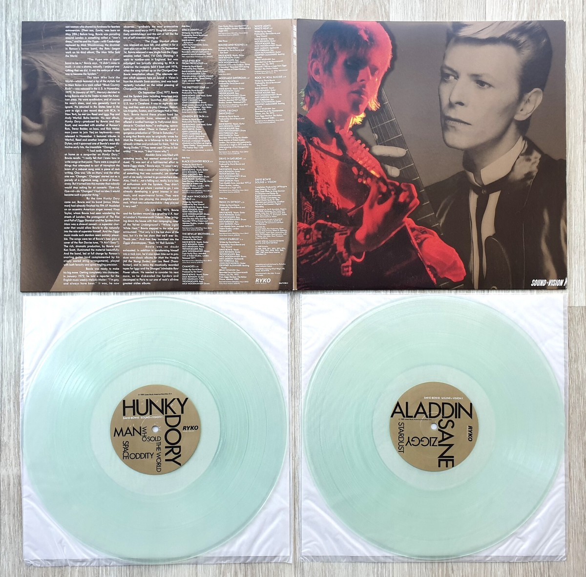 DAVID BOWIE Sound + Vision RYKO Analogue 6XLP Box Set Clear