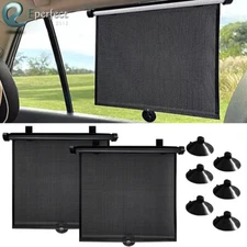 Retractable Car Auto Side Window Baby Sun Shade Shield Cover Roll Curtain Visor
