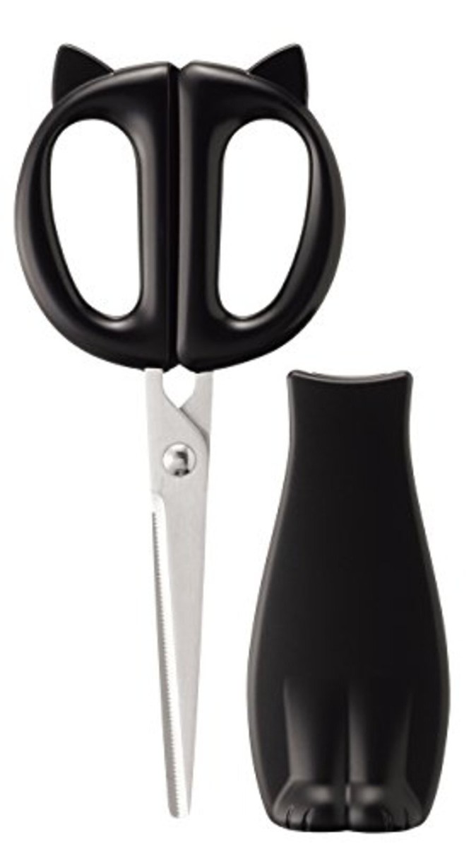 nammyページ Kai Kitchen Scissors Nyammy Black Cat Japan DH2721 Stainless