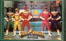 Rare Power Rangers Zeo Pullout Poster 1997 Vintage Saban
