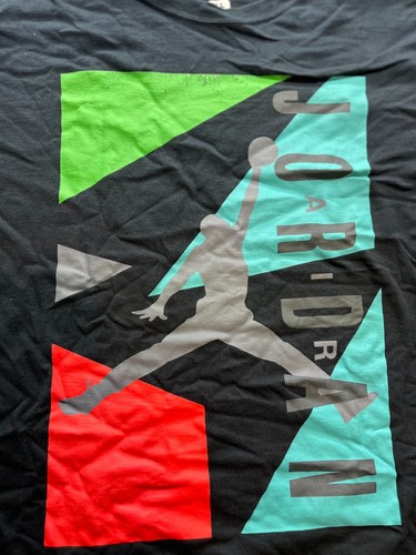 Air Jordan T-shirt Mens XL Black Retro Logo - Picture 2 of 5