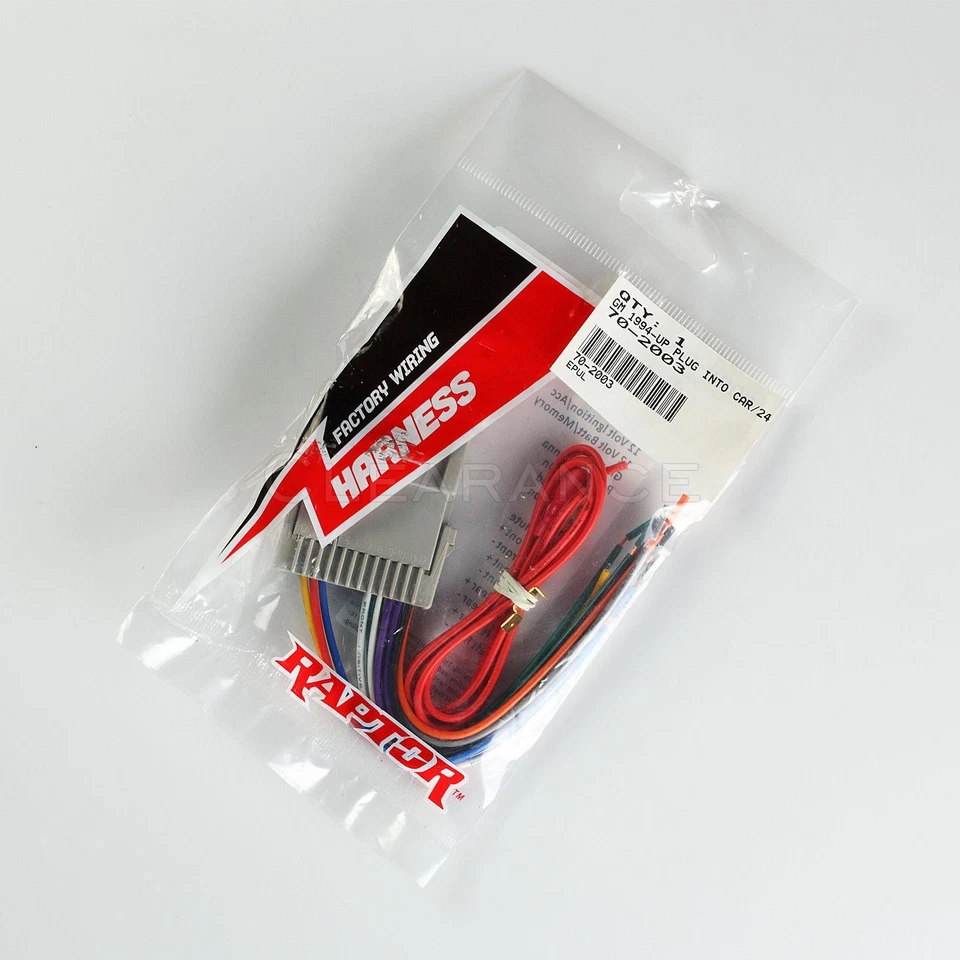 Raptor/Metra GM-4004/70-2003 Radio Wire Harness for 98-05 Chevy/GMC/Kia/Toyota Foto 3 de 3