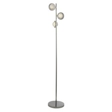Image of QUARZO Floor Lamp 3 Light Tall Standard Lamp Crystal Effect BNIB UK Stock