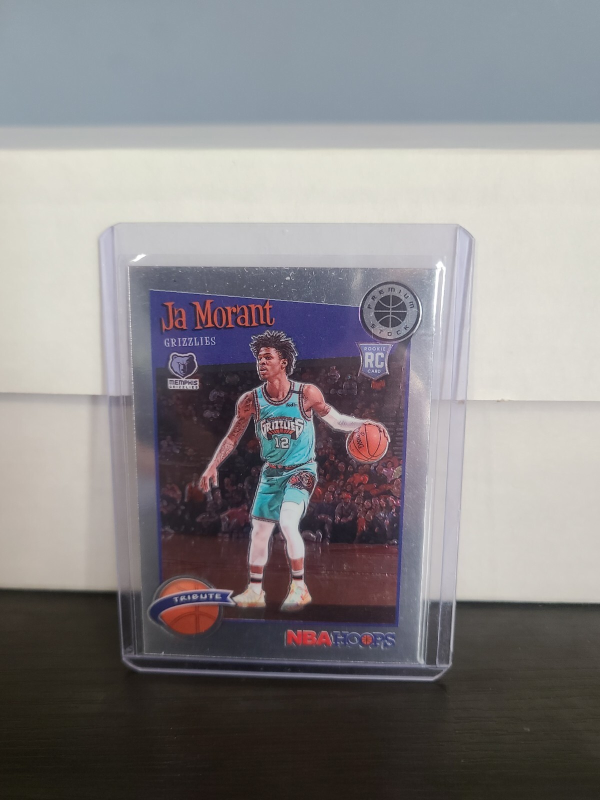 2019-20 Hoops Premium Stock Ja Morant Tribute RC Rookie #297 Grizzlies