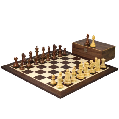 Wenge Schachspiel 21 Zoll mit gewichtetem Sheesham Staunton heftiger Ritter (Königinnen Ga