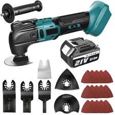 21 V Cordless Oscillating Multi-Tool TOOL w/ 5.5AH High Output Battery,Blades