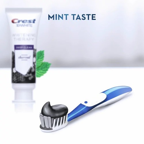 Crest 3D White Whitening Therapy, Charcoal Deep Clean, Invigorating Mint, 0.85oz - Picture 4 of 8