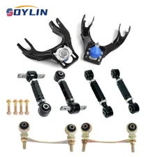 Front Upper Control Arms + Rear Camber Toe Arm Kit For 1992-1995 Honda Civic EG