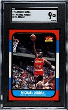 MIichael Jordan 1996-97 Fleer Ultra #U-4 Ultra Decade  SGC 9 Chicago Bulls