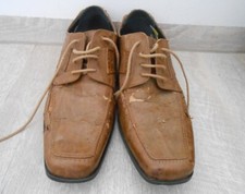 Memphis One Schnürer Herren Halbschuhe EU Gr. 45 braun HAVY USED FERTIG WORN