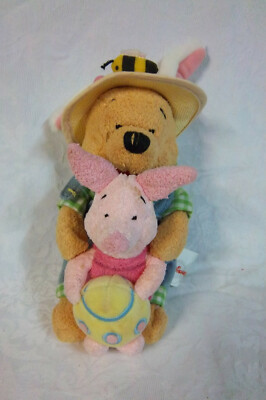 Disney Store Winnie the Pooh Piglet Easter 10'' Plush Soft Toy Stuffed Animal
