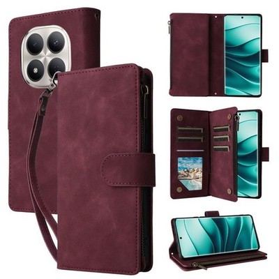 for Redmi Note 15 Pro+ 5G 163.3mm Multifunctional Wallet Case Cover