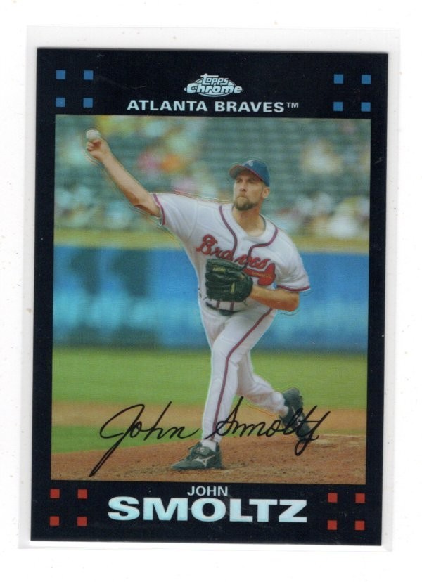 John Smoltz #30 Baseball Cards 2007 Topps Chrome trading card — raw and PSA graded price guide