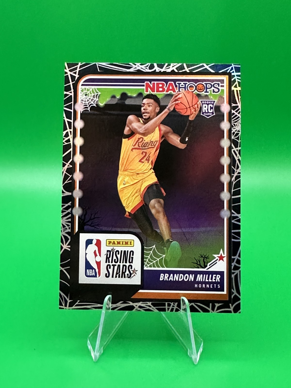 2023-24 Panini Haunted Hoops Holo Web Brandon Miller Rising Star