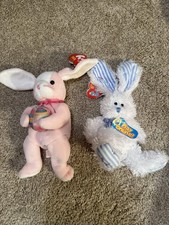 BUNDLE Beanie Babies Easter Eggerton 2003 and Hopsy 2007