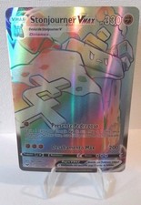 Pokemon Sword & Shield Stonjourner VMAX 205/202 Rainbow Holo on eBay