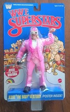 LJN WWE Superstars Jesse "the Body" Ventura Blue Card In Stock In US Free Ship