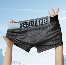 Speed Mesh Boxer Swimsuit Black