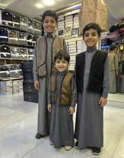 Kids Farwa Vest , Warm Short Coat , Bedouin vest Farwa Without hat New 2026