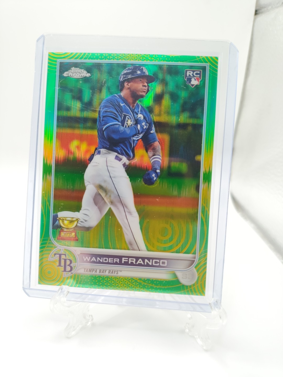 2022 Topps Chrome Sonic WANDER FRANCO Green Yellow Pulse Refractor RC /99