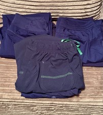 Lot Of 7 Scrubs Pants Navy Size Large-mixed Brands-Healing Hands, Carhartt Etc