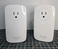 Lot of 2 TP-LINK Model TL-PA8010P AV1200 Gigabit Passthrough Powerline Adapter