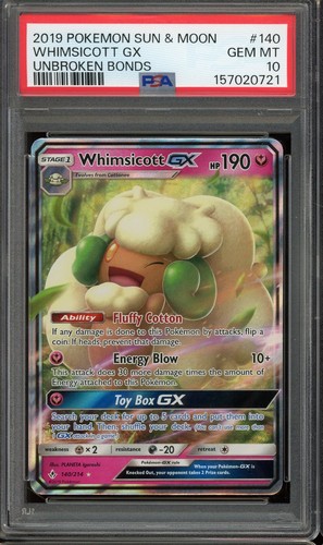 Whimsicott-GX graded PSA 10 for sale on eBay