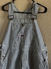 Vintage Big Mac Square Back Striped Hickory/Railroad Denim Bib Overalls