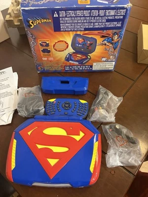 Vintage Superman DVD Portable Player Model #KSU744C With Remote Open Box * - Image 1 of 4
