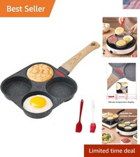 Innovative 4-cup Egg Frying Pan With Heat Indicator Accessories Included