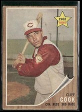 1962 Topps Cliff Cook Cincinnati Reds #41