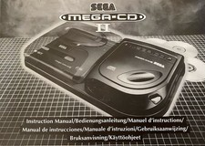 Sega Mega CD II 2 Console Instruction Manual Only In Very Good Condition