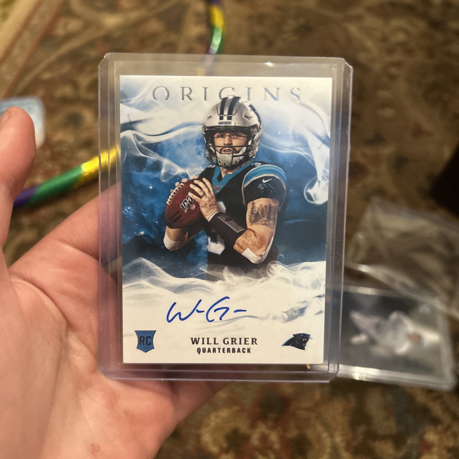 Will Grier Panini Origins Rookie Autographs #RAWG Base