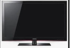 Samsung Flat Screen TV Black Modern Design Sleek Display Home Entertainment