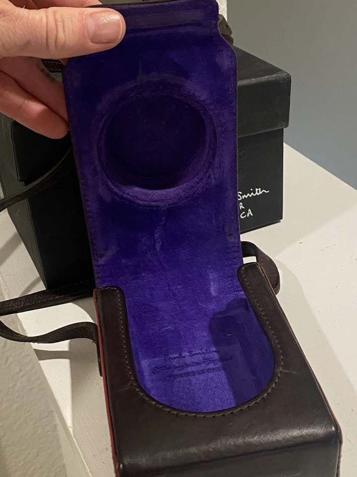 Estuche de cámara de colección raro adición limitada por Paul Smith 2011 solo 150 hecho para Leica Foto 4 de 4