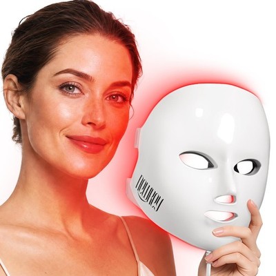 4D LED Red Light Therapy Mask for Face Skin Glowing,630nm Led Light Therapy F...