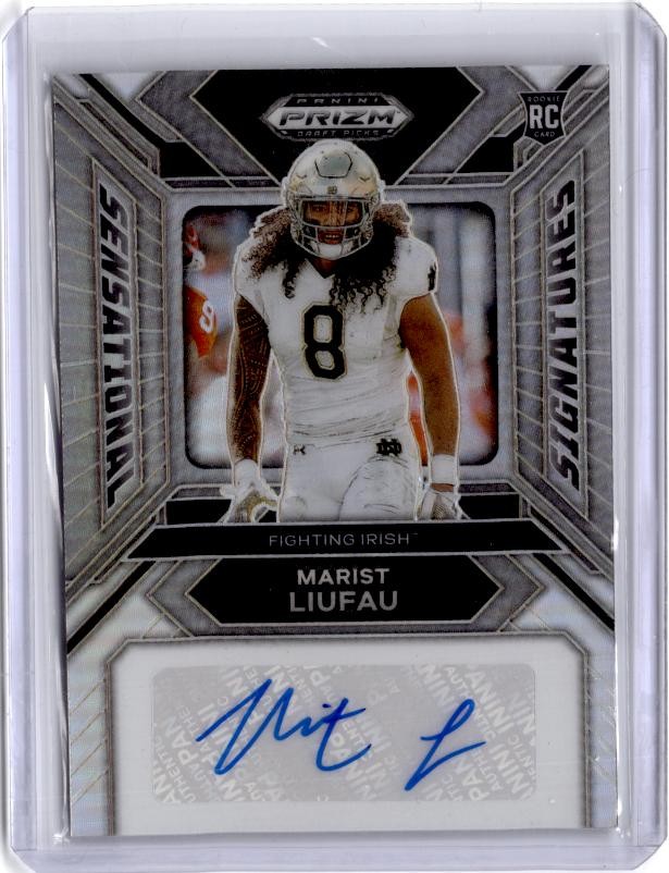 Marist Liufau Panini Prizm Draft Picks Sensational Signatures #SSMLU Base