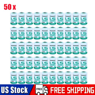 #ad 50 Pack batteries for SAFT LS14250 3.6V 1 2 AA Lithium Battery $175.69