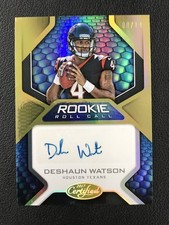 2017 Panini Certified #5 Deshaun Watson Rookie Signatures Mirror Gold /10