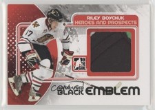 2010-11 ITG Heroes and Prospects Game-Used Black Emblem Riley Boychuk #M-39 2o7