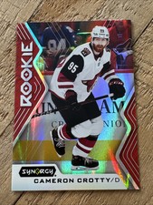 2024-25 UD Synergy #93 Cameron Crotty Red Rookie Hockey Trading Card