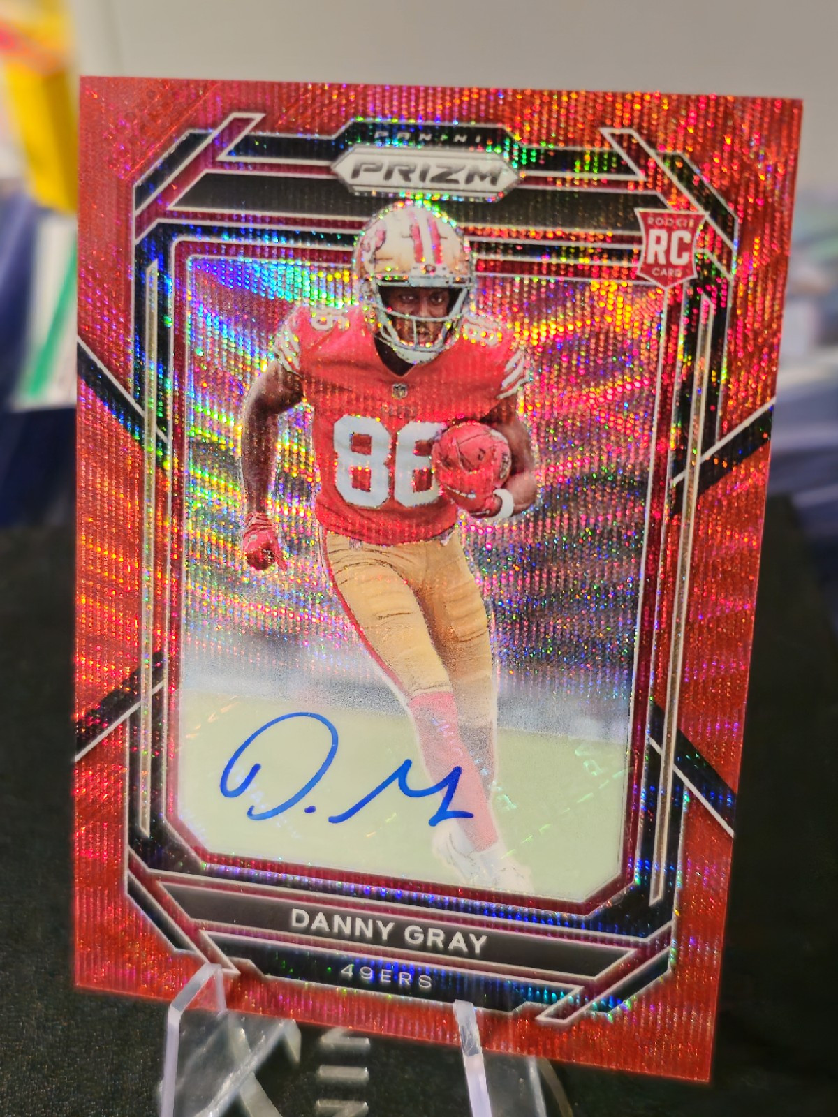 2022 Panini Prizm Red Wave Prizm Auto #335 Danny Gray RC  #129/149 🔥